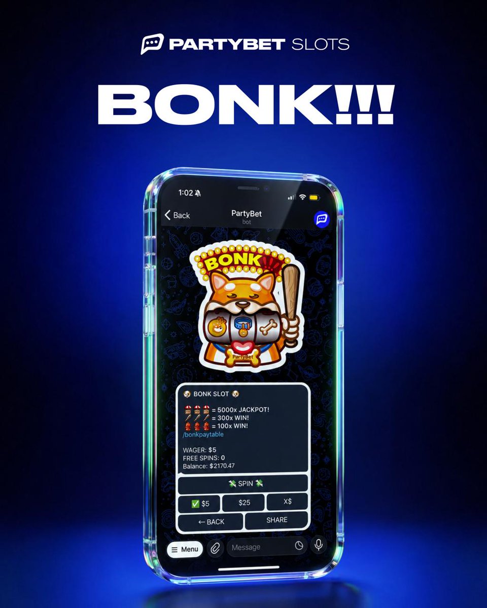 bonk_inu's tweet photo. The Dog got its own slot machine inside Telegram ❗❗❗

@partybet built BONK SLOT, playable RIGHT NOW.

Sign up here: https://t.co/2Hfv1LMeUH

Drop your PartyBet wallet below. $10 Bonus Cash is waiting for anyone who signs up 👇 https://t.co/7adMUgtOOn