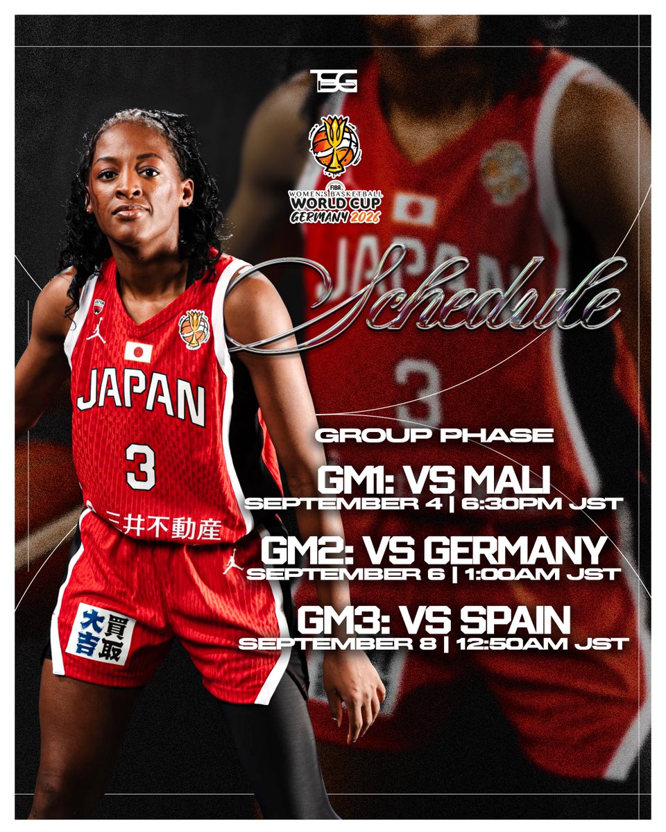 TitusSports's tweet photo. Goodluck to Stephanie Mawuli and Japan to begin the FIBA Women’s World Cup in Berlin. 🇯🇵 https://t.co/hVKL18qqNz