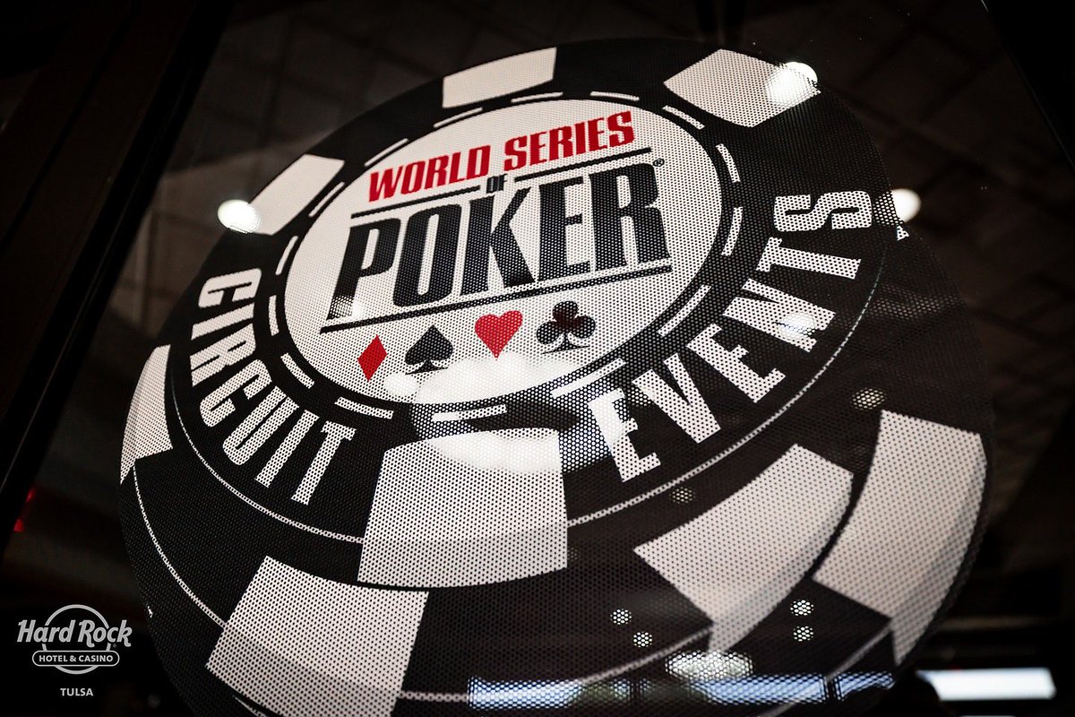 TulsaHardRock's tweet photo. A beautiful day to play some cards with the @WSOP Circuit in town at Tulsa? ♠️♣️♥️♦️

Events today (9/3/26):

11AM - $400 Monster Stack NL Hold'em - Flight C 💍 

2PM - $250 Landmark Mega (To Main Event)

4PM - $600 Black Chip ($100) Bounty - NLH (1-day) 💍 https://t.co/9q4fNelOAg