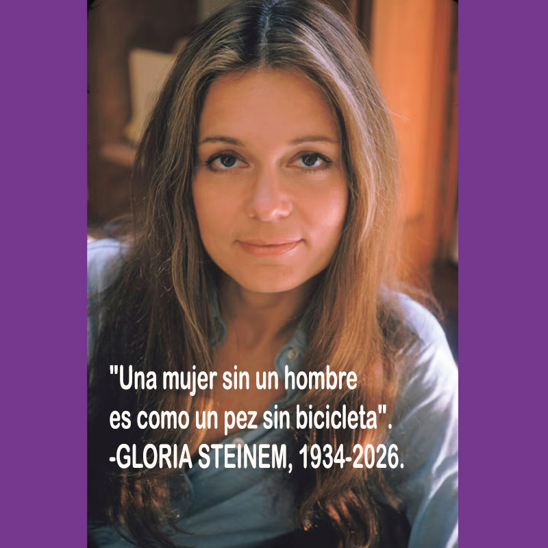 lesvoz's tweet photo. Falleció  GLORIA STEINEM, periodista, activista, feminista, escritora, una  referente fundamental del feminismo de la 2a ola en USA que,  tristemente, también fue absorvida por la incoherencia del feminismo  neoliberal de los años 2miles.
Descansa en poder (1934 - 2026). https://t.co/up1ZBcdgPm