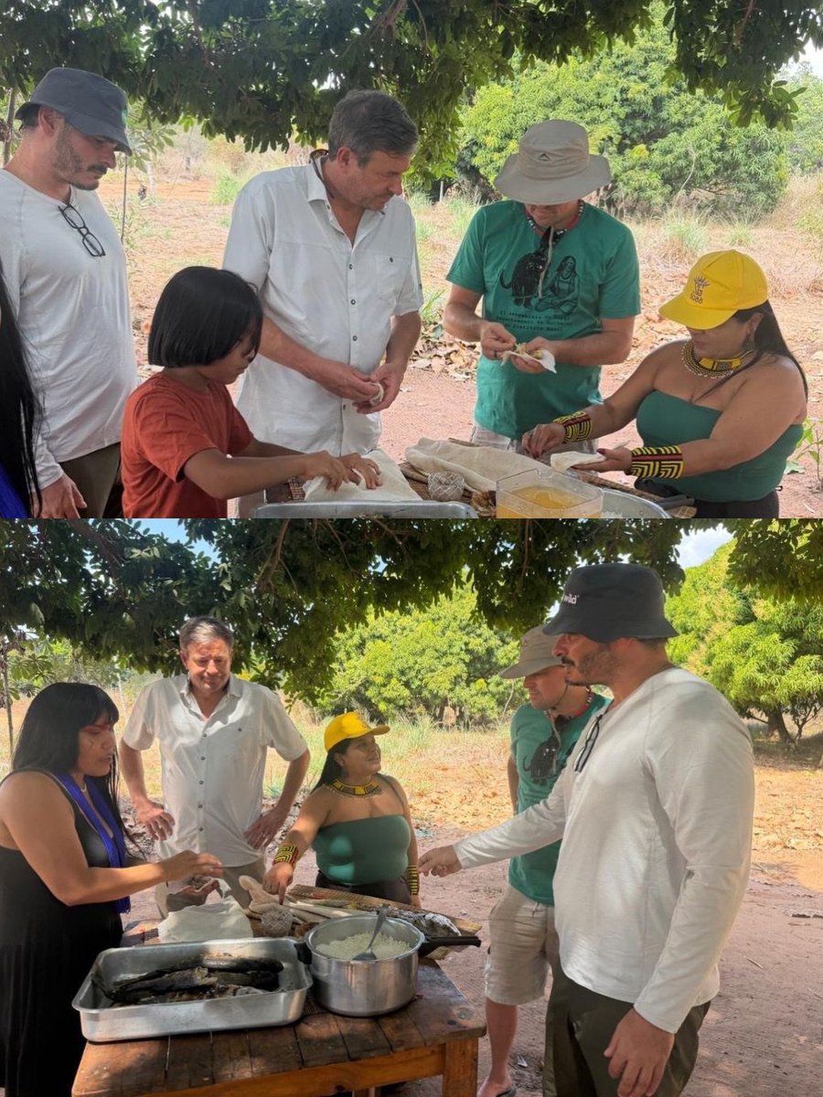 dicapriooupdate's tweet photo. Leonardo DiCaprio in the Upper Xingu with his girlfriend Vittoria Ceretti and his friends Toddy Graves, Helly Nahmad and Laura Harrier https://t.co/T9tIrUg3ty