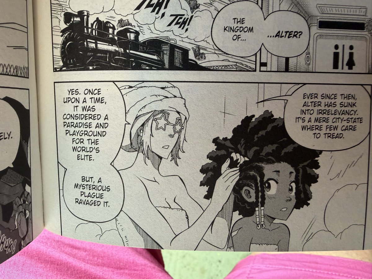 ChakraXcartoons's tweet photo. Hair braiding as a way to deliver exposition, I love it @Saturday_am https://t.co/sHzUPbCCON