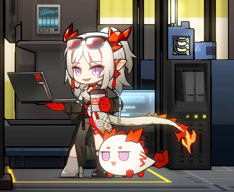 EnforcerNoXV's tweet photo. arknights chibis have so much soul its unbelievable https://t.co/7vh6LJ8n2J
