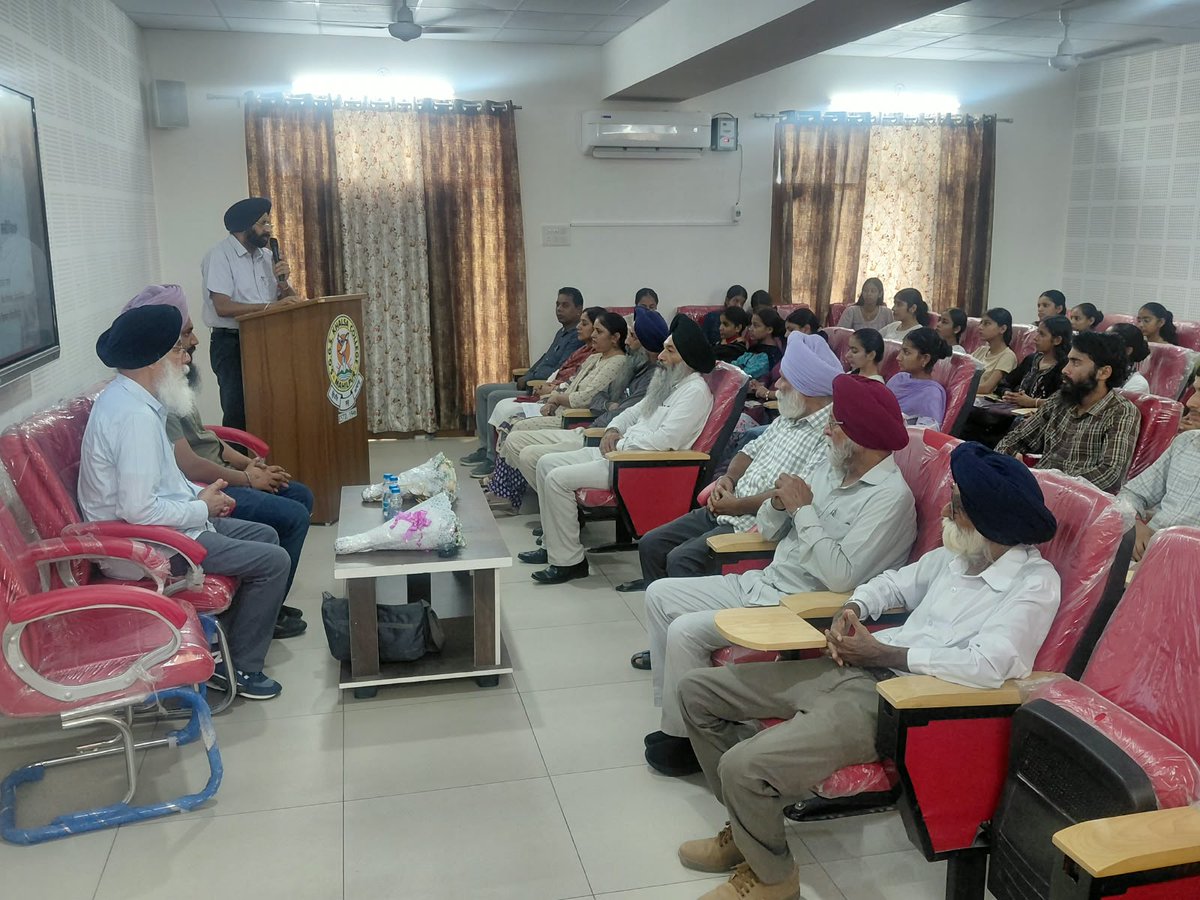 SikhRI's tweet photo. Engaging with Gurbani through research and critical study.

On August 29, Guru Gobind Singh Khalsa College, Mahilpur (Hoshiarpur, Panjab), in collaboration with The Guru Granth Sahib Project (@tggsproject) of Sikh Research Institute (SikhRI), hosted a seminar on Bhagat Kabir Ji’s Bani, Thiti (Kabir Ji).

The seminar brought together students, faculty, and community members to explore the literary, academic, and interpretive dimensions of Thiti. Vikramjit Singh (@Vikramjittihara), Research Associate with The Guru Granth Sahib Project, presented research on the Bani, while Senior Research Fellow Avtar Singh shared additional scholarly perspectives.

The program offered students an opportunity to engage with Gurbani beyond the conventional classroom and syllabus, demonstrating how research can deepen our understanding of its literary and intellectual dimensions.

We are grateful to Guru Gobind Singh Khalsa College, the speakers, faculty, students, and community members for making this meaningful academic exchange possible.

Learn more: https://t.co/1gDPguXvem

#Seminar #BhagatKabirJi #Thiti #Gurbani #GuruGranthSahib #TheGuruGranthSahibProject #SikhRI