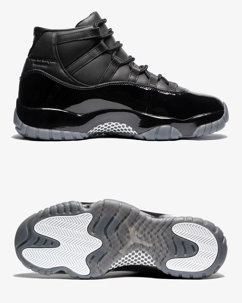 houseofheat's tweet photo. OFFICIAL IMAGES: Comme des Garçons x Air Jordan 11 “Black” 🖤

• September 5th
• $358 https://t.co/eIL5w3pQ19