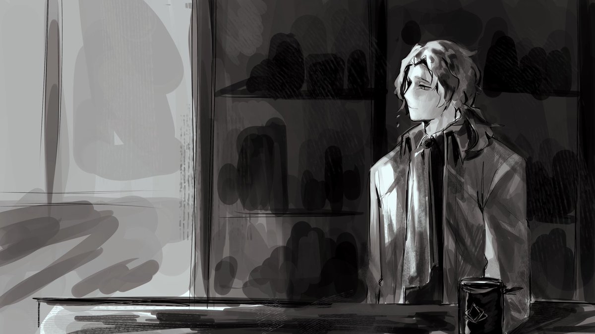rinacwy's tweet photo. Quick Chesed sketch sorry for spamming my drawing. https://t.co/95PctI28VT