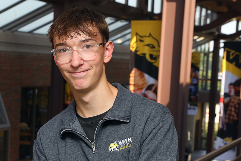 waynestcollege's tweet photo. Student Spotlight: Simeon Weers, President of Student Senate https://t.co/b9jTJM9rgc https://t.co/jIotMLJqOP