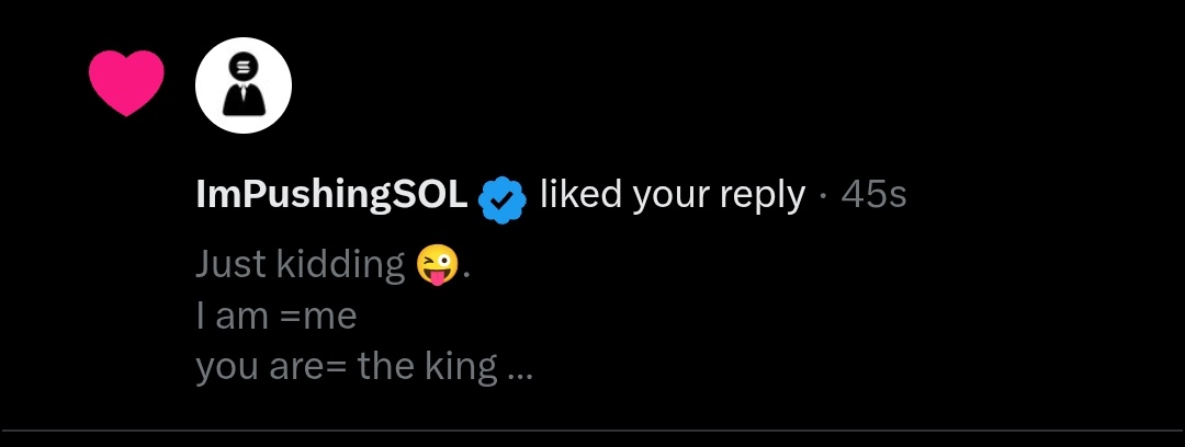 ImPushingTIP's tweet photo. Finally, she liked my post; the fact that she liked it means she approves and has no issue with it—provided it isn't misused. It feels amazing to have someone I idolize like my post.

@ImPushingSOL = The King 👑 https://t.co/pZaeEPZXx2