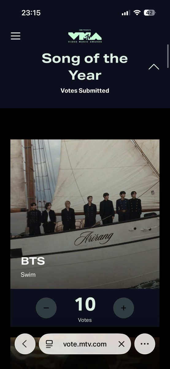 withcherluvBTS's tweet photo. 📍VMAs Time 😽
โหวตบังทันเอาถ้วยกันจ้า

🟡 SONG OF THE YEAR - SWIM
🟣 BEST K-POP - SWIM

🖇️Vote : https://t.co/RUUZ31zs29

#อาร์มี่ชวนโหวต https://t.co/t5TuT01Ugt