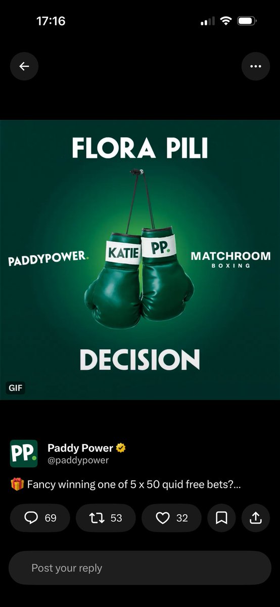 SteveRoberts_82's tweet photo. @paddypower https://t.co/ZbPbQTshma