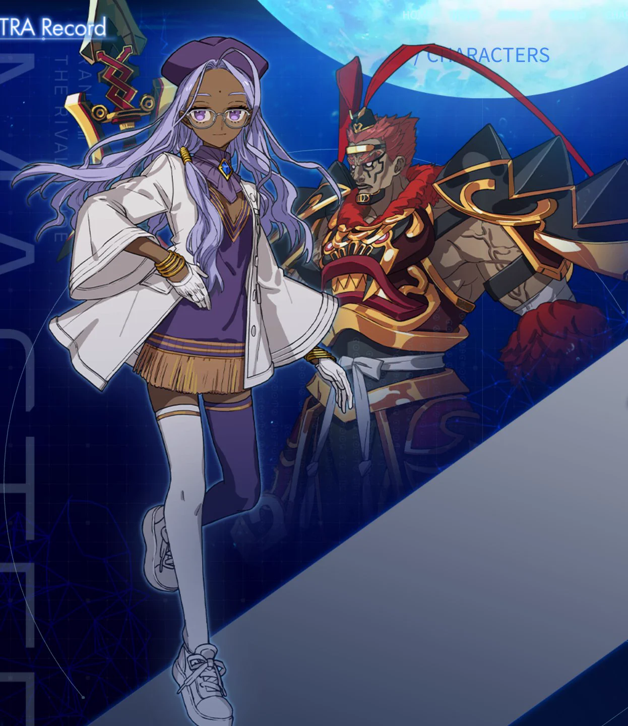 Character Preview - Tohsaka Rin, Rani VIII, and Matou Shinji in FATE/EXTRA RECORD