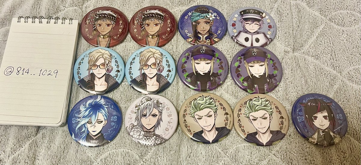814__1C29's tweet photo. 【交換】ツイステ ツイステ展 缶バッジ

譲 カリム2 ジャミル エペル ヴィル2 ルーク2 イデア シルバー セベク2 リリア

求 同種オルト

郵送希望📮 https://t.co/52FFMhOQDp