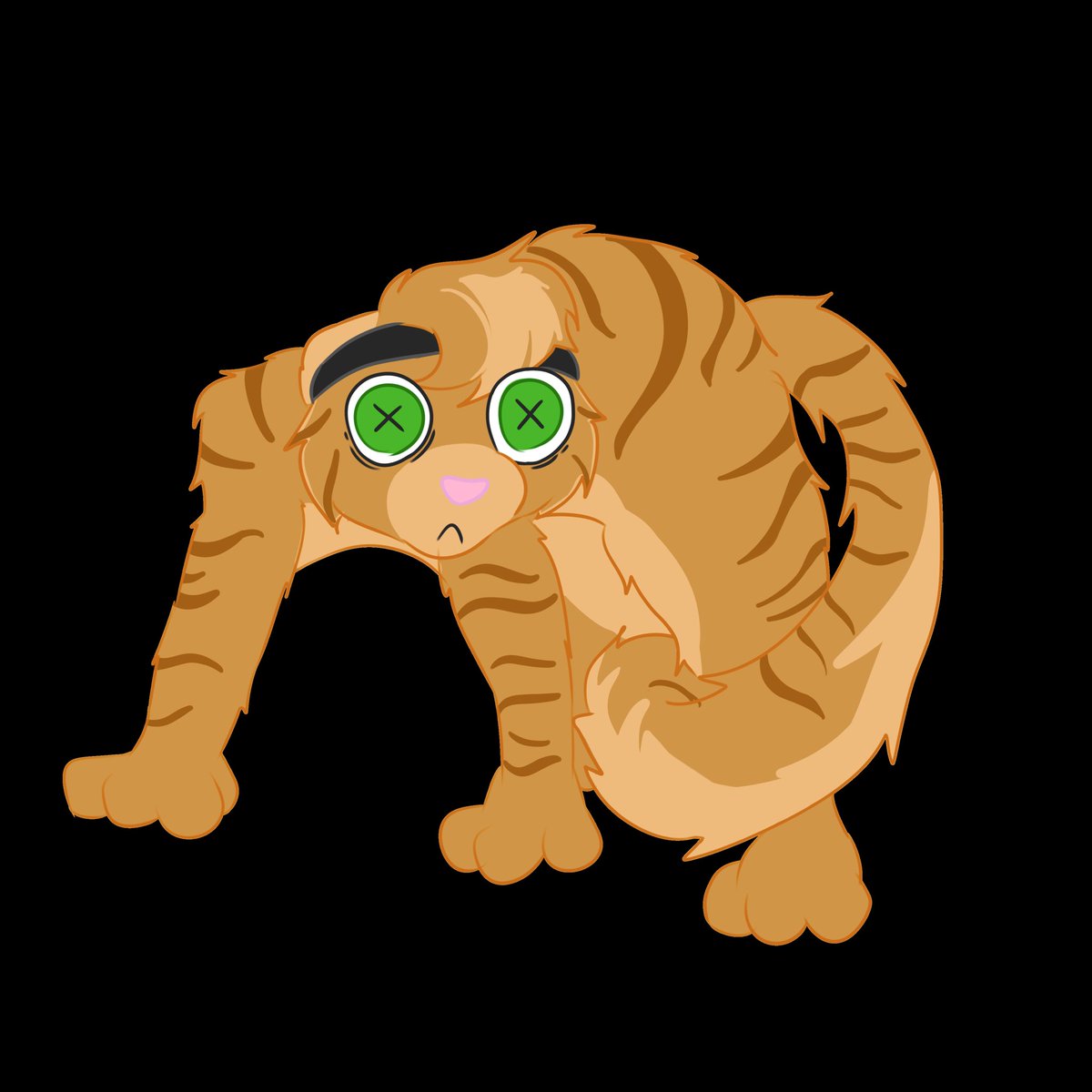 estemelloh's tweet photo. My bf likes this one picture of a scared cat so i made this for him https://t.co/kKlsy4ljP1