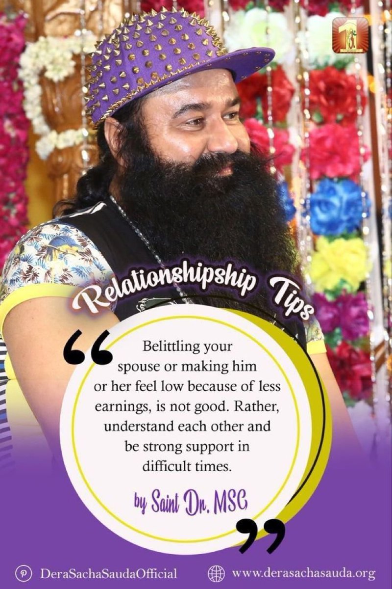PanyaRawal63979's tweet photo. Saint Dr Gurmeet Ram Rahim Singh Ji Insan encourages us to build relationships on trust and purity.
#RelationshipWisdom #SaintMSG #Dignity https://t.co/La1xjnQz8y