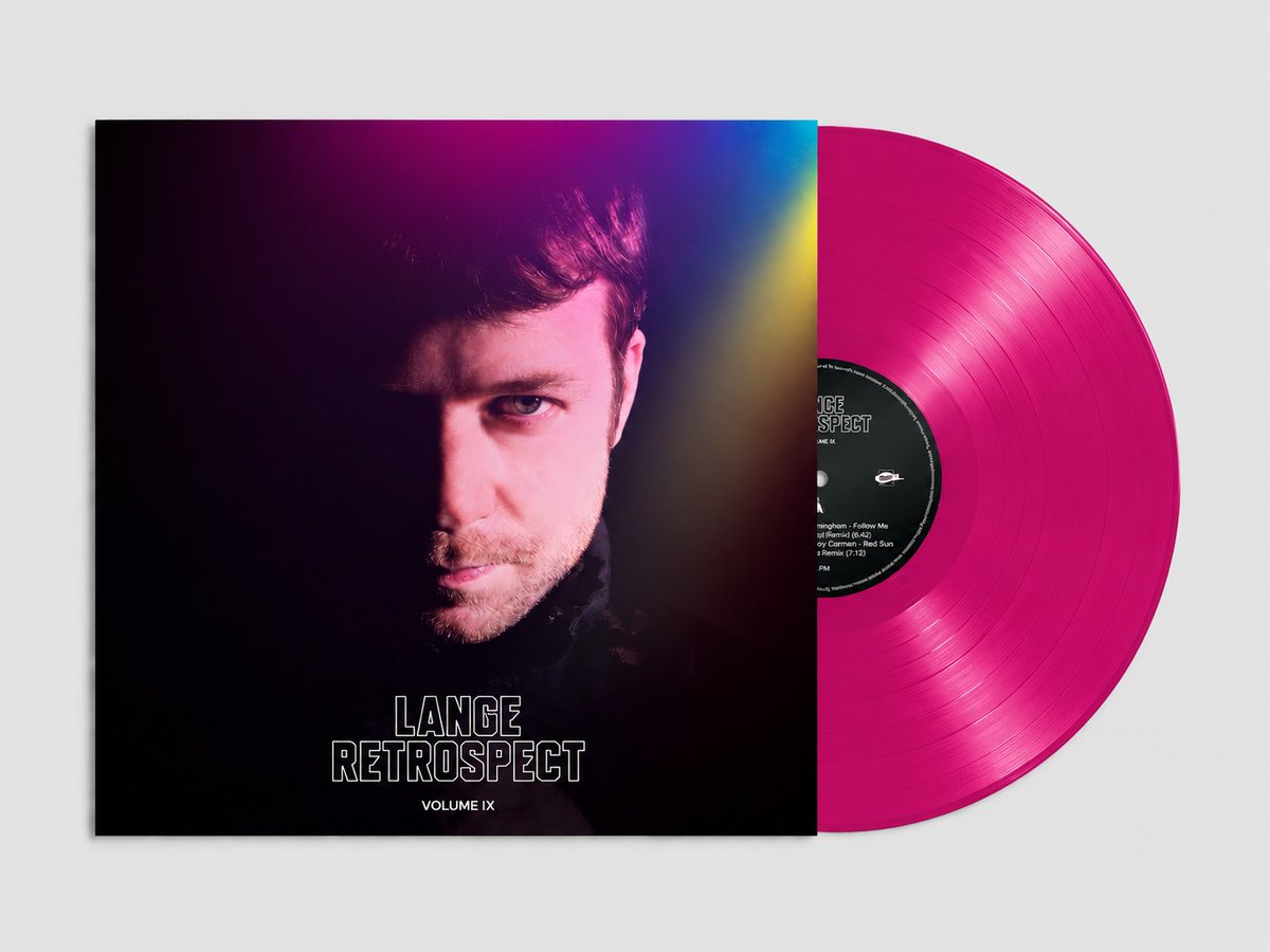 djlange's tweet photo. More vinyl on the way!

Volume 9 of my Retrospect double 12” vinyl series will be available to preorder from tomorrow on Bandcamp!

...and it's pressed on cerise pink vinyl! 😁 https://t.co/icZMiHIqlm