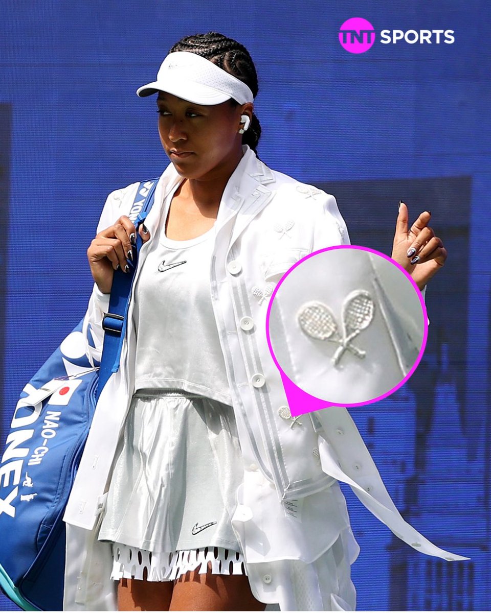 tntsports's tweet photo. Another ICONIC walkout fit from Naomi Osaka 🔥 https://t.co/w1zjMsqVzH