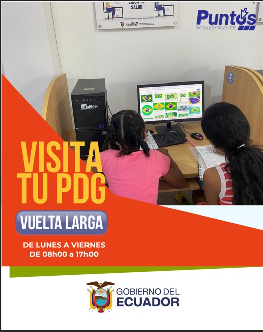 esmi018's tweet photo. Te esperamos en el Punto Digital VUELTA LARGA
¿Necesitas realizar trámites en línea, hacer tus tareas, investigar o aprender sobre nuevas tecnologías? ¡Este espacio es para ti!
Ponemos a tu disposición internet gratuito y equipos tecnológicos. https://t.co/ag5QGcG3bC