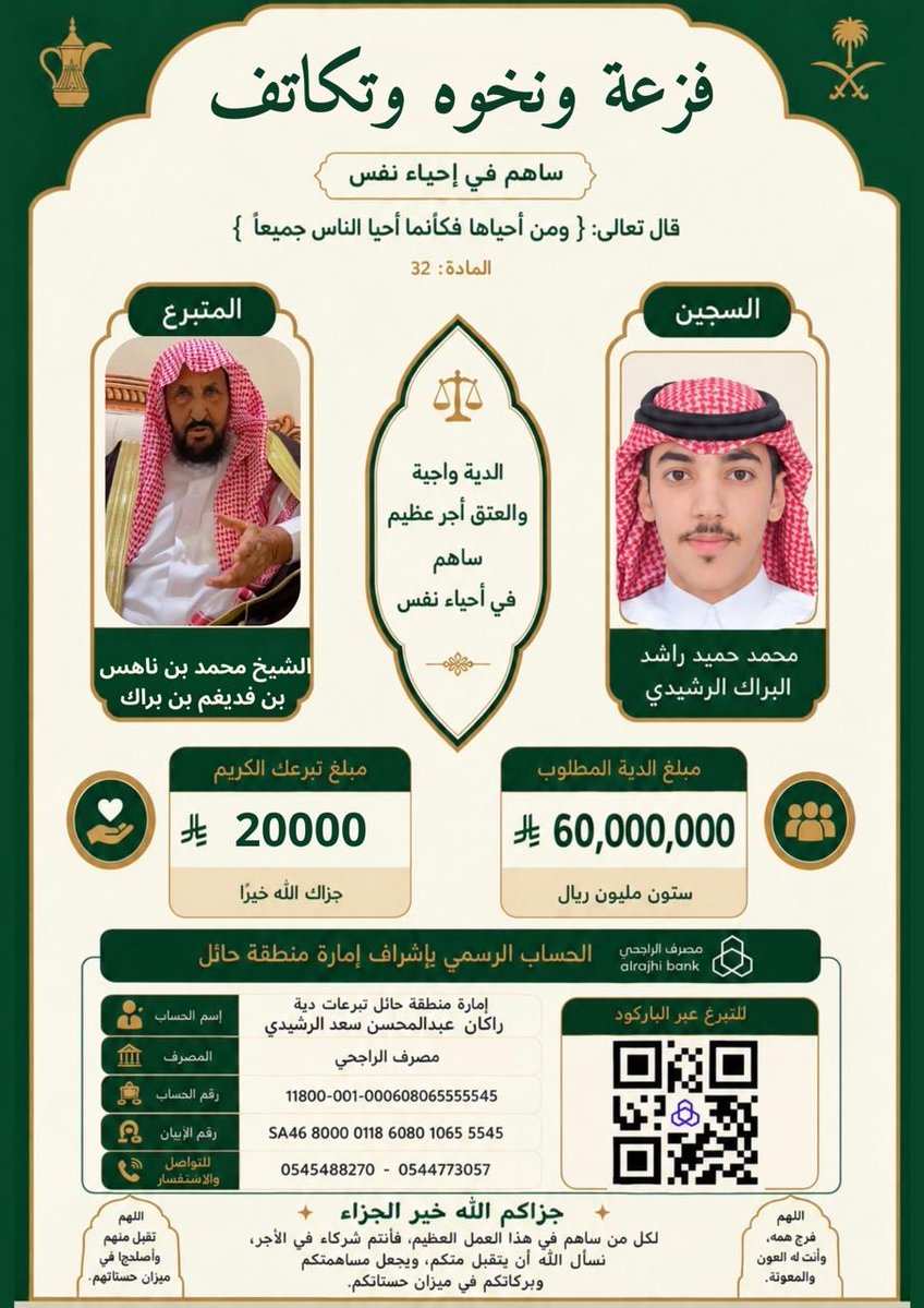 HRMA60's tweet photo. المتبرعين بيض الله وجيهم والله يكتب اجرهم وعساهم يمدون من قو https://t.co/yo2oaf21Z4