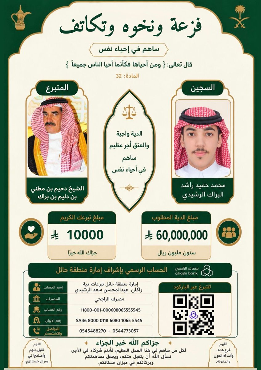 HRMA60's tweet photo. المتبرعين بيض الله وجيهم والله يكتب اجرهم وعساهم يمدون من قو https://t.co/XYGPD88kSE
