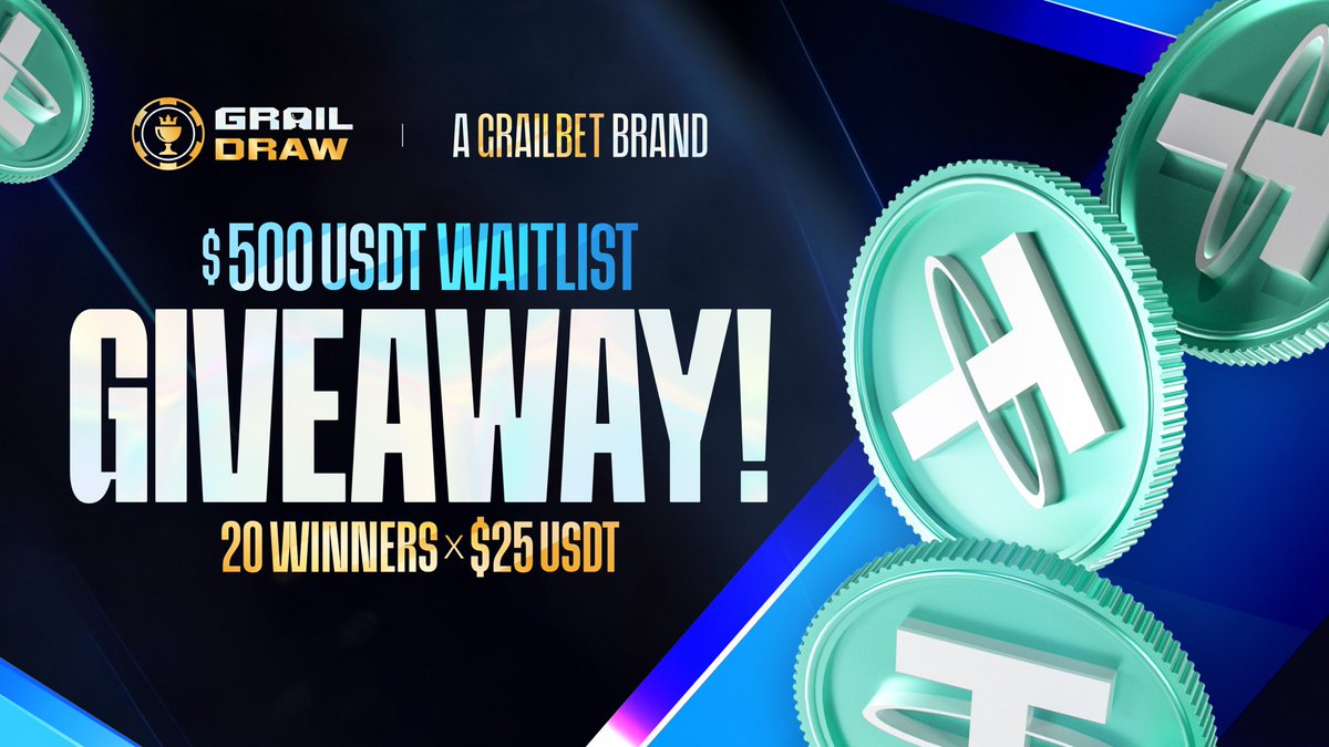 graildraw's tweet photo. 🚨$500 GIVEAWAY - 20 WINNERS x $25 USDT

How to enter:
✅Follow @Graildraw and @Grailbetcom
✅Join the waitlist at https://t.co/eRzZFbPqdz and reply with proof
✅Tag 2 friends
✅Like and repost

Winner announced in 72 hours, good luck🍀 https://t.co/SXcW7kUXgG