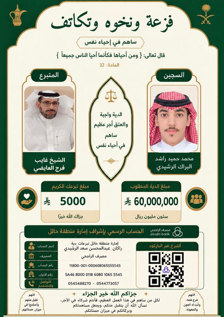 HRMA60's tweet photo. المتبرعين بيض الله وجيهم والله يكتب اجرهم وعساهم يمدون من قو https://t.co/meywVWqiB8
