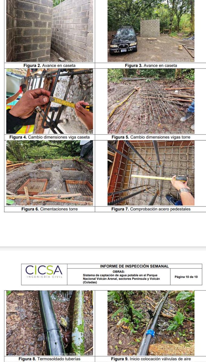 CRMinae's tweet photo. AVANZAN MEJORAS EN EL SISTEMA DE AGUA POTABLE DEL PARQUE NACIONAL VOLCÁN ARENAL

El MINAE-ACAHN, reporta progresos sustanciales en el proyecto de modernización y optimización del sistema de agua potable en el Parque Nacional Volcán Arenal. https://t.co/VZTsnRHZAt