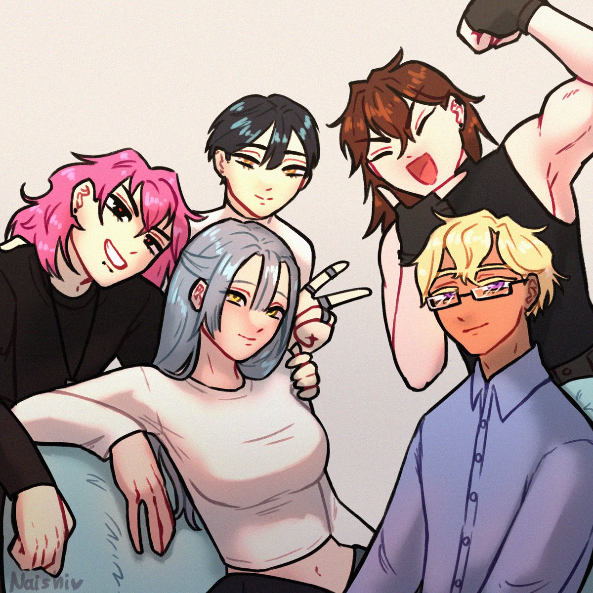 its_naishi's tweet photo. Time skip Karma children chilling <3
#ALNST #ZOMST #AU #KARMA #karma_kids #ROMH #UTTE #ALL_IN #Sweet_dreams #Black_sorrow https://t.co/n43n021Lme
