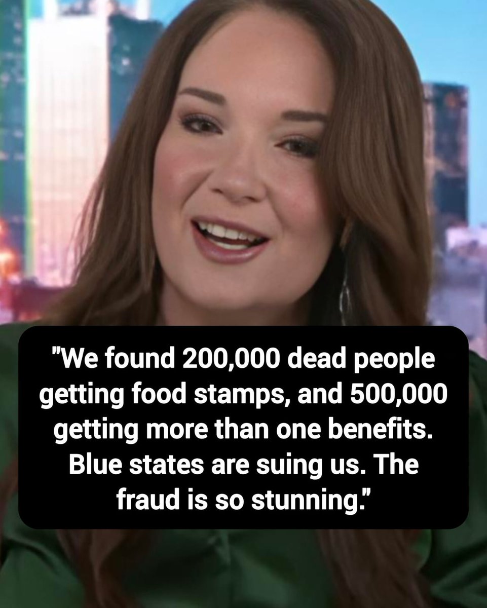 DavidJHarrisJr's tweet photo. USDA Sec. Brooke Rollins: "We found 200,000 dead people getting food stamps, and 500,000 getting more than one benefit. Blue states are suing us. The fraud is so stunning."

Thoughts? https://t.co/ByksXzZLTS