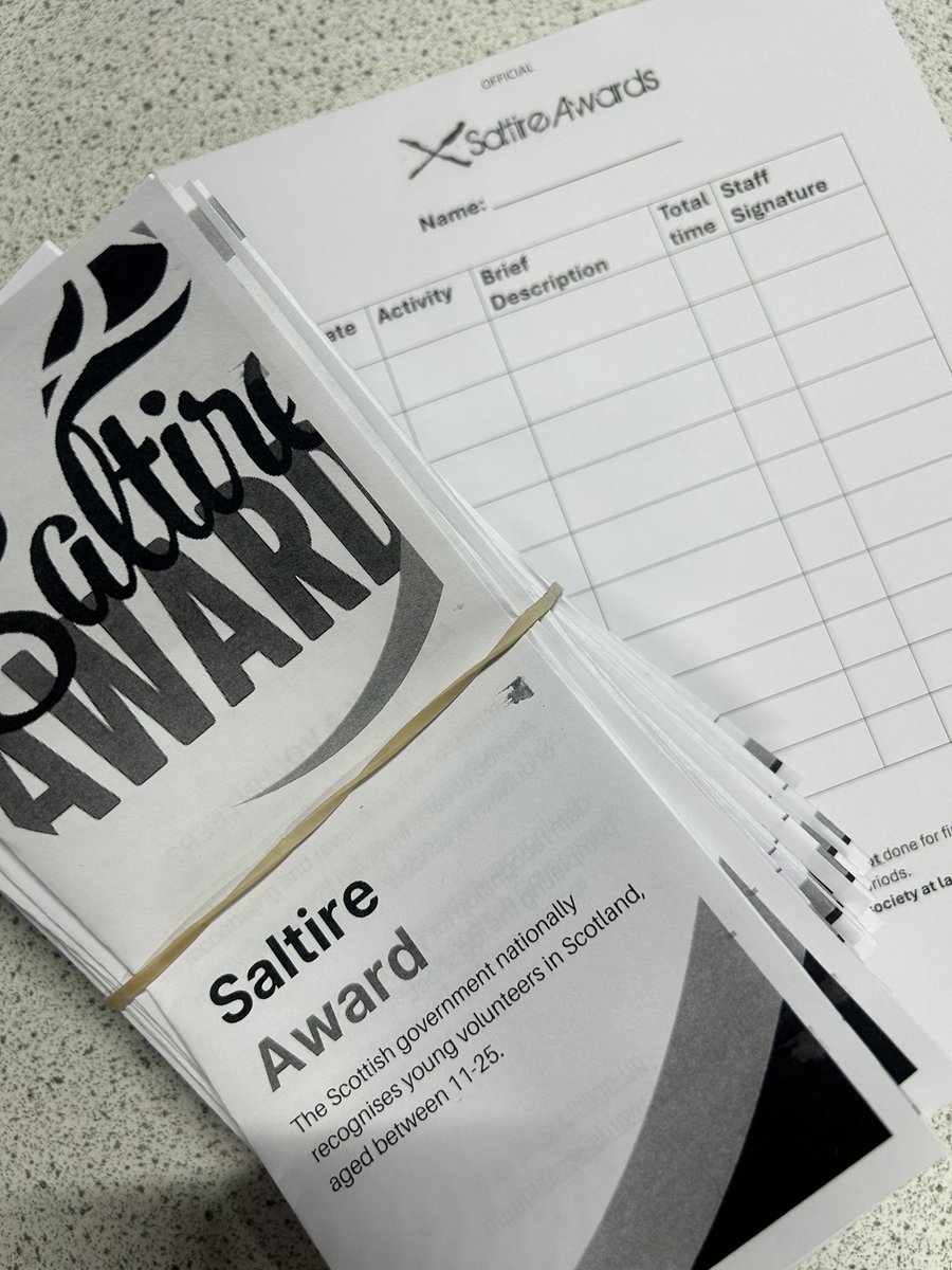 MissxFindlay's tweet photo. Have you completed any volunteering hours? 

Collect and complete a log sheet to gain your award 🏴󠁧󠁢󠁳󠁣󠁴󠁿 

@StBensCareers @stbenedictsren https://t.co/X481AUchbV