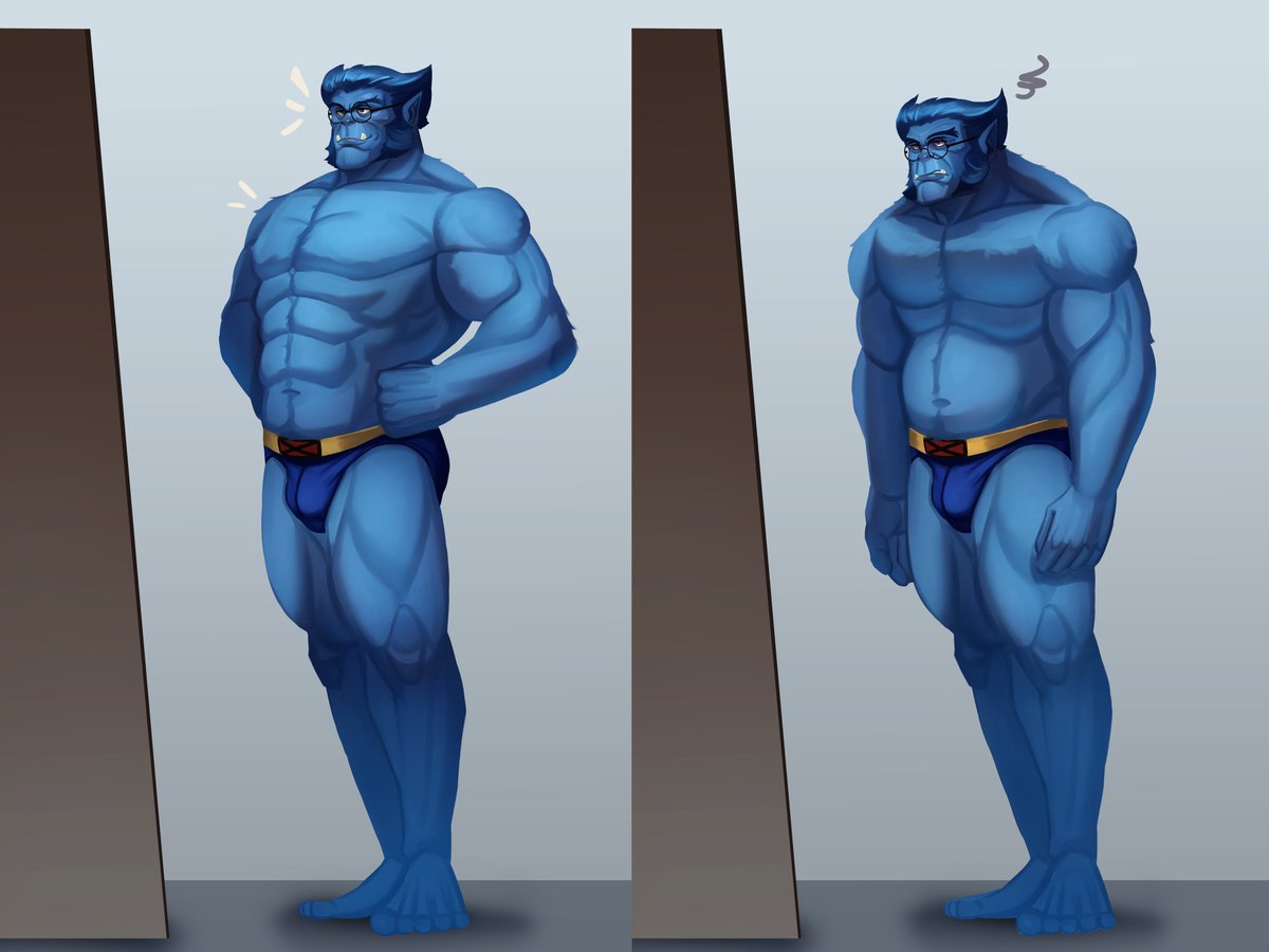 RibbionsArt's tweet photo. Beast has really been letting himself go https://t.co/sgGhAlhuwK