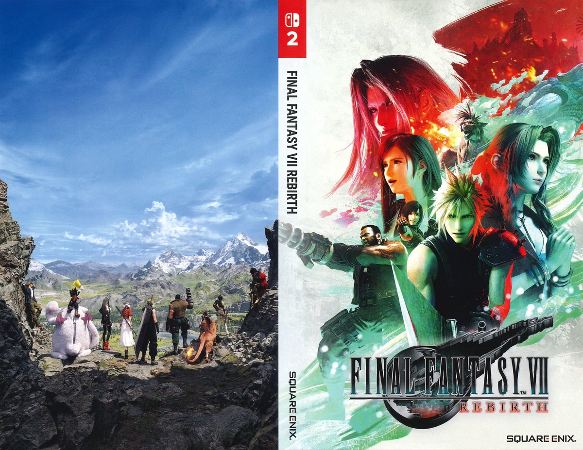 Takuconqueso's tweet photo. Tiene toda la pinta que las carátulas reversibles del #FinalFantasyVII van a ser igual para todas las plataformas.

Que pasa, que el Remake y Rebirth para #NintendoSwitch2 era diferente el arte, ahora me dará toc con el Revelation 🫠 https://t.co/Cflv4DN1QF