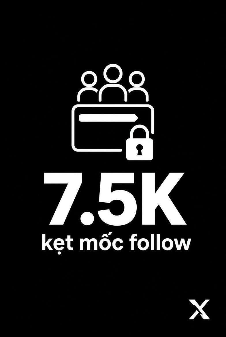 QagMe0's tweet photo. Bấm nút Follow mà X cứ trơ ra, báo lỗi liên tục?

Đừng cuống! Bạn không dính phạt đâu, chỉ là chạm trần 7.500 Following - "hàng rào" chống bot tự động của X thôi!

Điều kiện mở khóa: Muốn theo dõi thêm, tỷ lệ Follower/Following của bạn phải đạt chuẩn thuật toán.

Muốn theo dõi tiếp thử mấy chiêu này

- Lọc nick rác: hủy theo dõi các tài khoản ngưng hoạt động hoặc nick ảo.

- Tăng uy tín: Tập trung bài đăng để kéo thêm người theo dõi trước.

- Dùng Lists: gom tài khoản muốn theo dõi vào List thay vì cần theo dõi.

Góc nhìn cá nhân: Giới hạn này mình khá thích vì mình có khoảng dừng lại khi đã làm mọi thứ quá nhanh trong thời gian ngắn. X muốn bạn đi kết nối chất lượng chứ không phải gặp ai cũng theo dõi một cách vô thức. Dọn dẹp lại danh sách theo dõi cũng là cách làm sạch tài khoản cho hành trình xây kênh!
