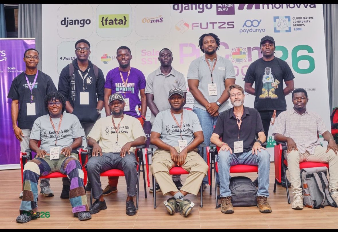 N1BBzerLZXT's tweet photo. PyconTogo 2k26 

It was a great experience  . 🔥 https://t.co/Hf4kVPPcmw