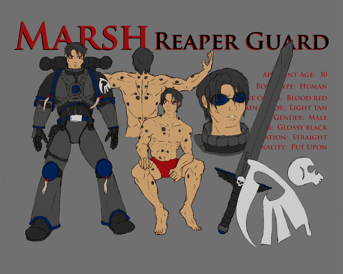 ArtOfWhiteNoise's tweet photo. #Warhammer month lead up is go! Character studies from 2016 of Brother Marsh
https://t.co/V0YemaHJe4
https://t.co/WwJgGfhbrr
#40k #SpaceMarines #RavenGuard #ReaperGuard #MiniDeath #Astartes https://t.co/0y8iE5mXjF