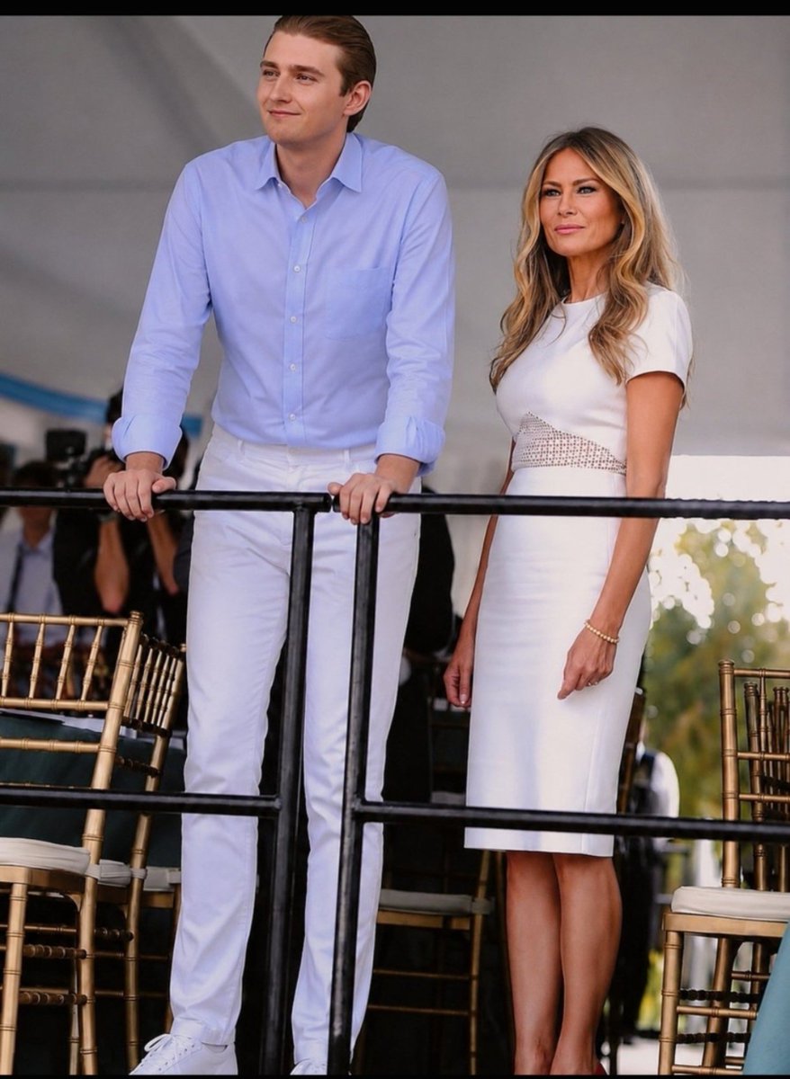 SUBRATA30016572's tweet photo. One of the most talked-about mother-son duos. Melania and Barron Trump. Drop a❤ if you love them! https://t.co/ntsi8hU1SJ