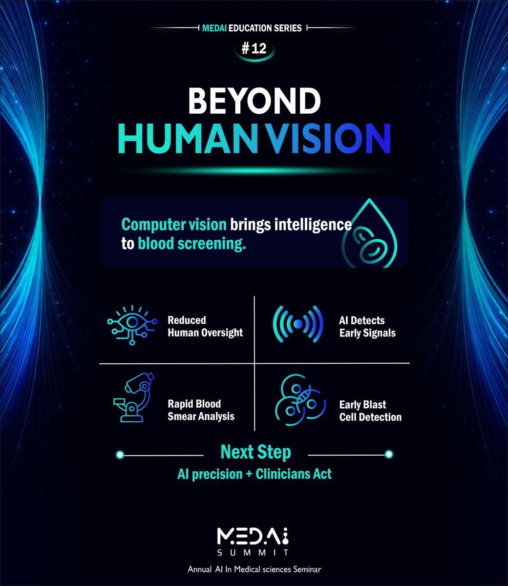 MedAISummit's tweet photo. The difference between early treatment and late stage leukemia can be a single cell.🩸

By integrating Computer Vision into blood smear analysis, we are removing the bottleneck of visual fatigue and isolating suspicious cells instantly. 
#medical_laboratory #MedAi #MedAISummit https://t.co/Ed0IdlsX7i