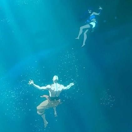 kataangthinker's tweet photo. tiny kataang swimming in the aatla end credits https://t.co/2M0ySka7En