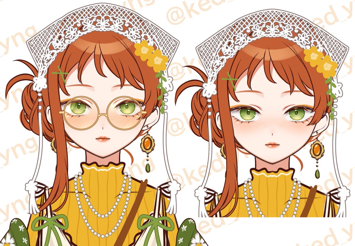 ked_yng's tweet photo. 魂募集モデルのラフ。
頬のそばかすがチャームポイント🥕💛 https://t.co/JeMQ5FVjNv