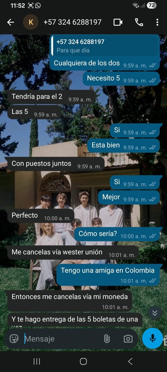 QuinteroNi56368's tweet photo. Mutis ayúdenme a difundir, este señor estafo a una amiga por 700.000 pesos colombianos y después de transferirlos, la bloqueo de todo lado. A ella y a mi.

Abro hilo

#bts #btsbogota #estafadores #army https://t.co/StQOqHWH2X