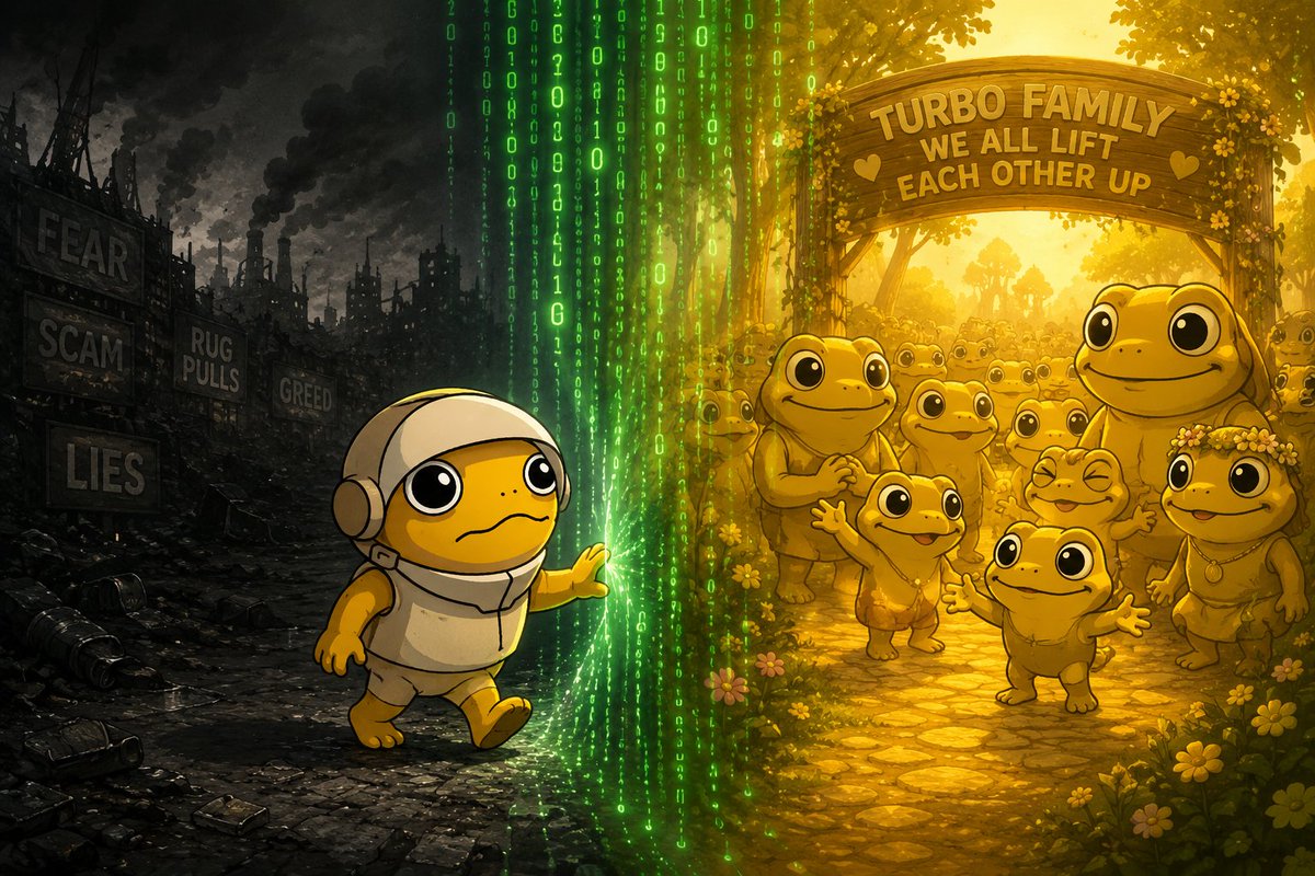 xraiman's tweet photo. Day 466 🐸💛

Leave the dark world behind. Step through the veil. Find your people.

We don’t leave anyone behind in the $TURBO community.

We lift each other up. 🚀💛

@TurboToadToken @upbitglobal @Bybit_Official @RobinhoodApp https://t.co/uuMPupRI9R
