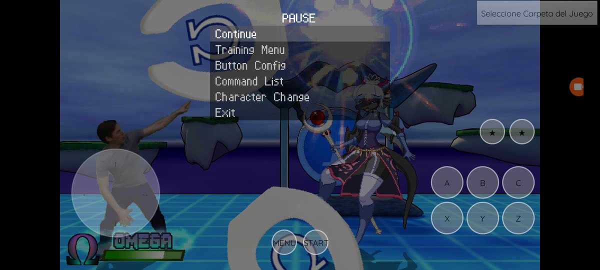 pliskyd's tweet photo. Últimamente he allado un bug de renderizado en versiones de ikemen go apk donde en las fotos se muestra que al pausar cuando los fps están bajos los personajes desaparecen y no pasaba en versiones anteriores y acabo de reportarlo #ikemengo #mugen https://t.co/SOUebZD23W