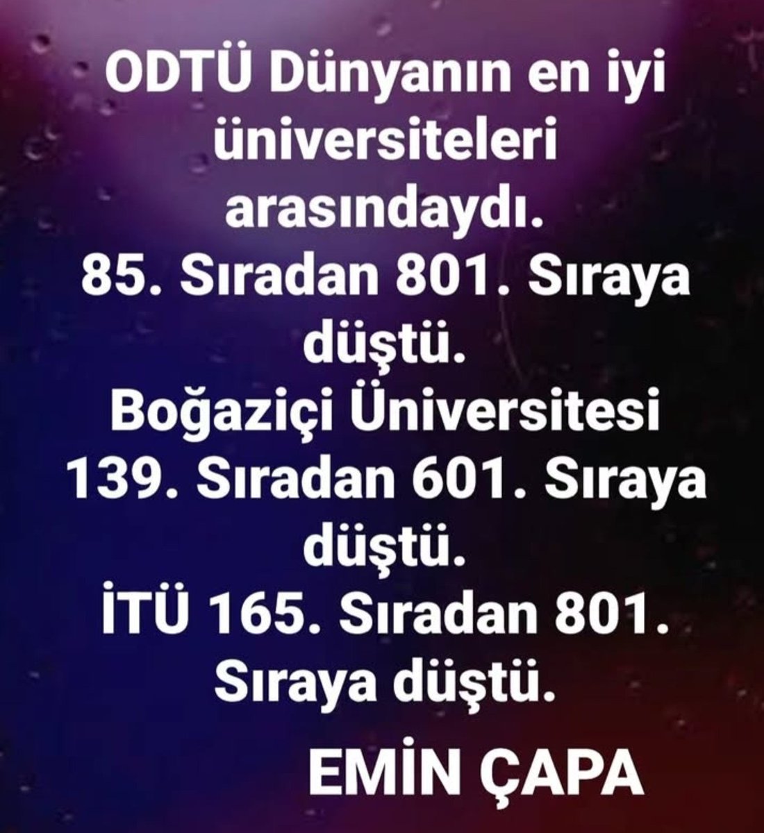 _Annabel_Seda35's tweet photo. Eğitimde çağ atladık dedikleri, dünyada ilk 100’den ilk 800’e gerilemekmiş. Başarı hikayesi tam olarak nerede başlıyor? https://t.co/gUkvgKvRrK