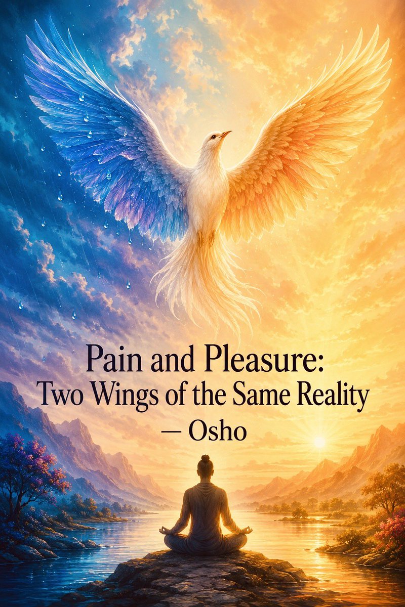 KrisBhattarai's tweet photo. Pain and Pleasure: Two Wings of the Same Reality — #Osho

Pain and pleasure go together like night and day, like birth and death, like love and hate. 
In a better world, with a more developed language, we will not use words like hate and love, anger, compassion, day, night. 

We will make some words which will carry both together: lovehate – one word; daynight – one word, not two; birthdeath – one word, not two; painpleasure – one word, not two. 

The language creates an illusion. In language pain is separate, pleasure is separate. If you want to look in the dictionary for pain, you have to look for pain; pleasure will be separate. If you want to look for pleasure, then you have to look for pleasure. 

But in reality pain and pleasure are together, just as your right and left hands are together, just as two wings of a bird are together. 

The dictionary creates a great illusion; language is a very great source of illusions. It says “love,” and when it says “love” you never think about hate. 

You completely forget about hate, but love cannot exist without hate. That’s why you love someone and you hate the same person.

Osho
Dancing in the Breeze, Chap #2: Pain: Accept It, Welcome It https://t.co/YW98Rqj9uR