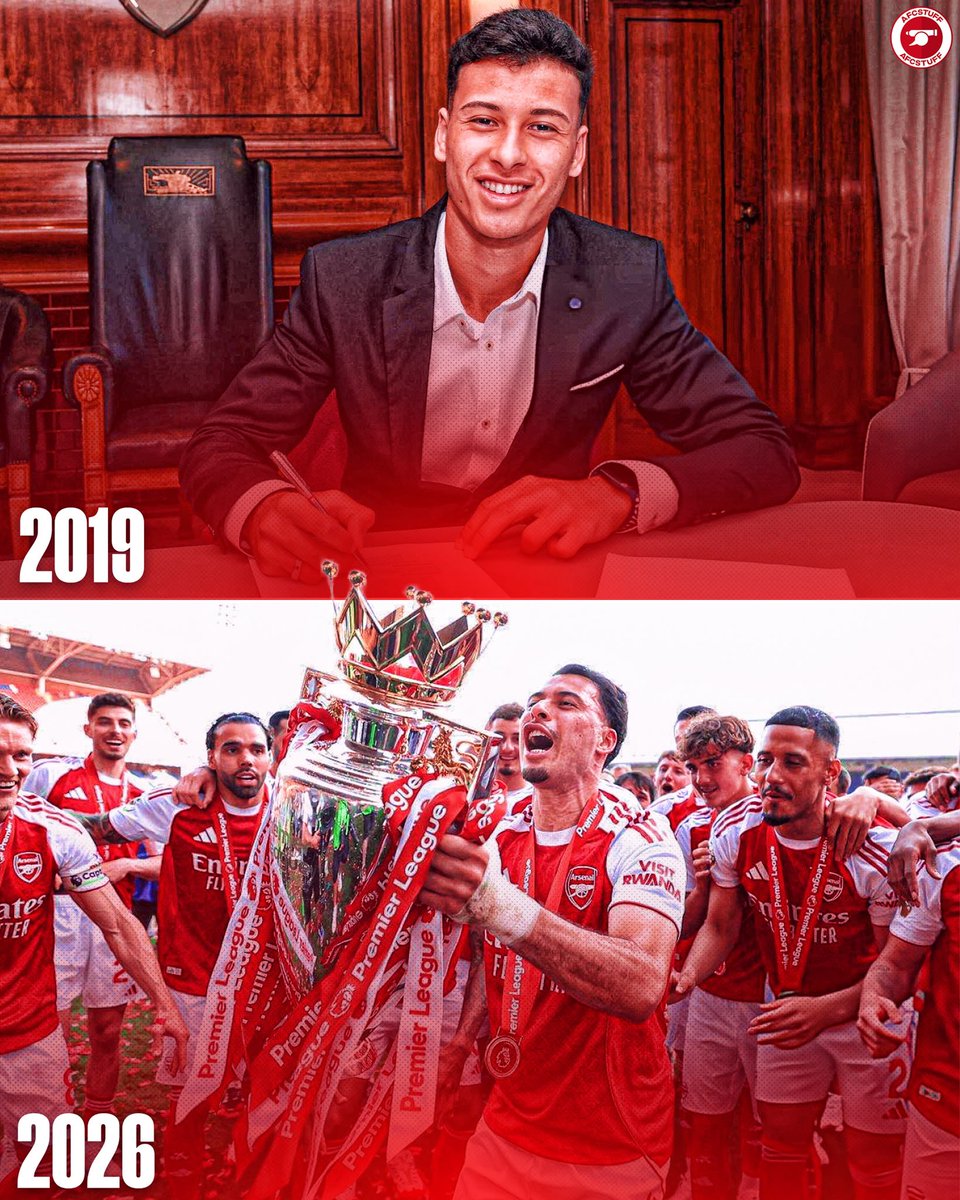 afcstuff's tweet photo. Joined as a boy, leaving as a Premier League champion. 🏆🇧🇷

Thank you for everything, @gabimartinelli. ❤️ https://t.co/PtknSiAz1r