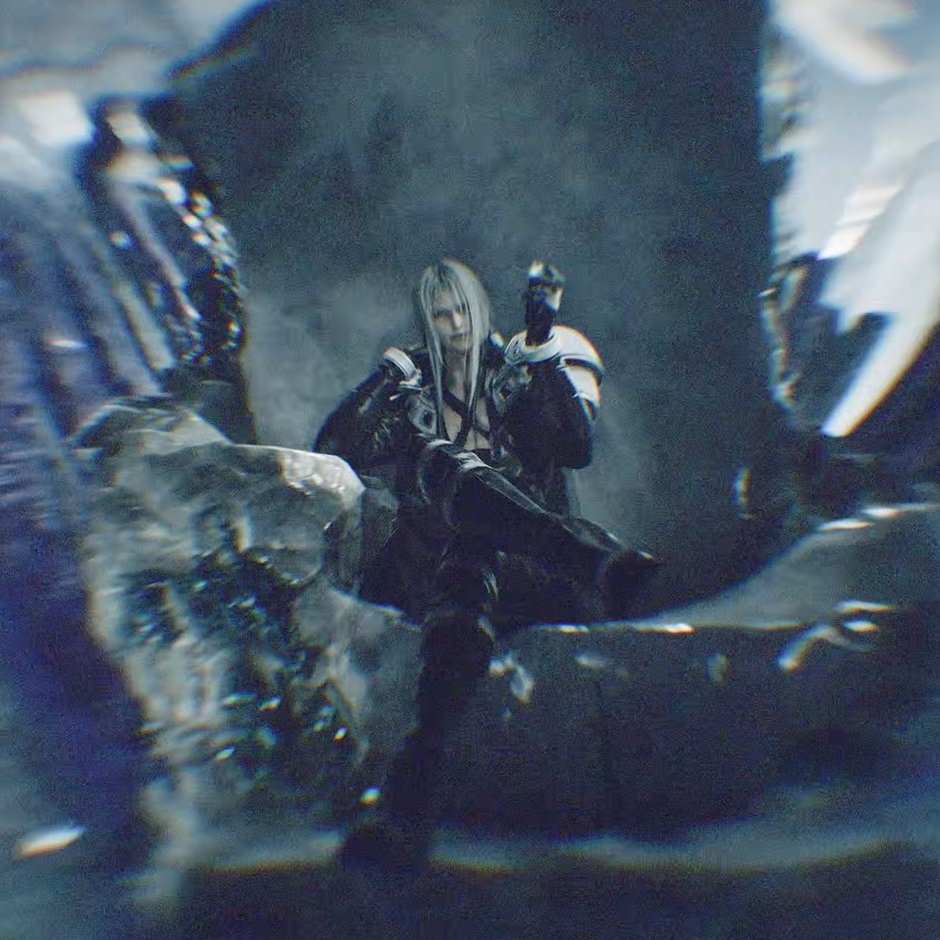 Genki_JPN's tweet photo. Sephiroth aura farming in the new FF7 Revelation trailer https://t.co/gpZAIu2MHL