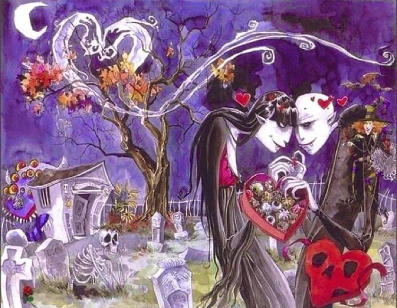 horrorsthetics's tweet photo. halloween is for lovers 🖤 https://t.co/vKfJzLBLYy
