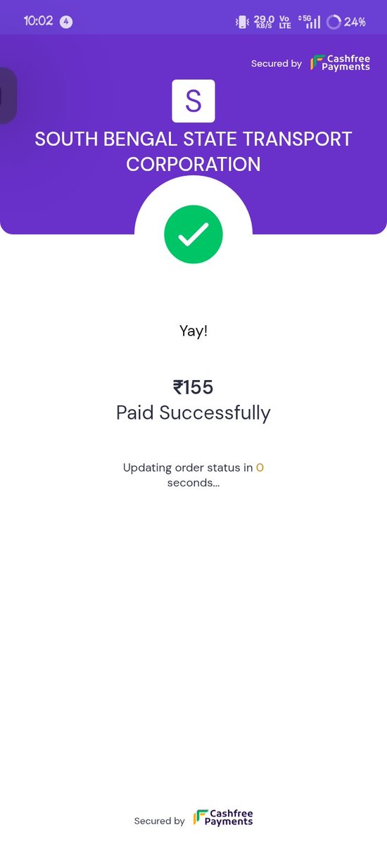 RahulMa200103's tweet photo. Dear @SBSTCBooking 
I've booked bus ticket digha to Kolkata payment is done but ticket not show and I've seen apps that is has been failed so how to return my ticket fare @SuvenduWB
@gocashfree https://t.co/FUpsYpZU5H