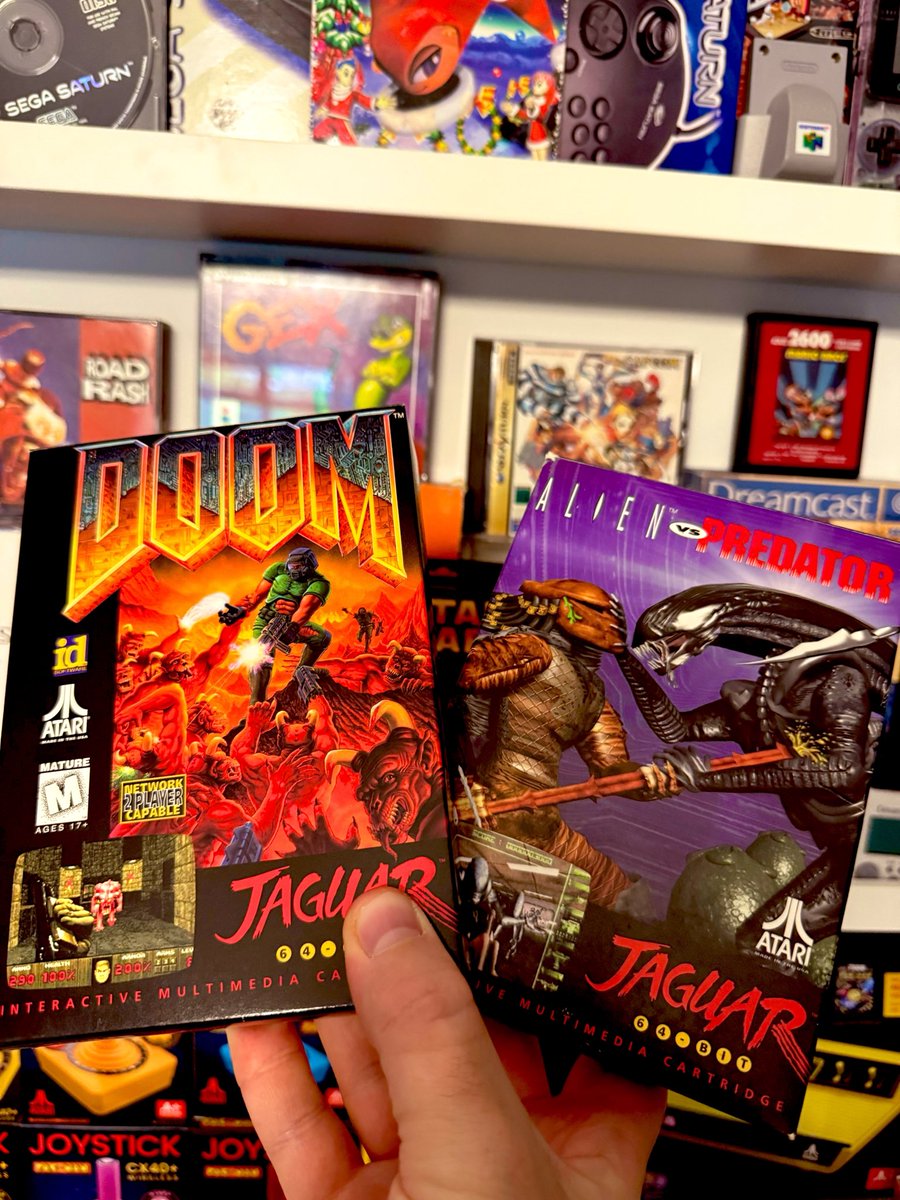 MidlifeCrysis_'s tweet photo. The Jaguar wasn’t short of some good FPS games. 2 classics right here. https://t.co/QAmONwdbZ1