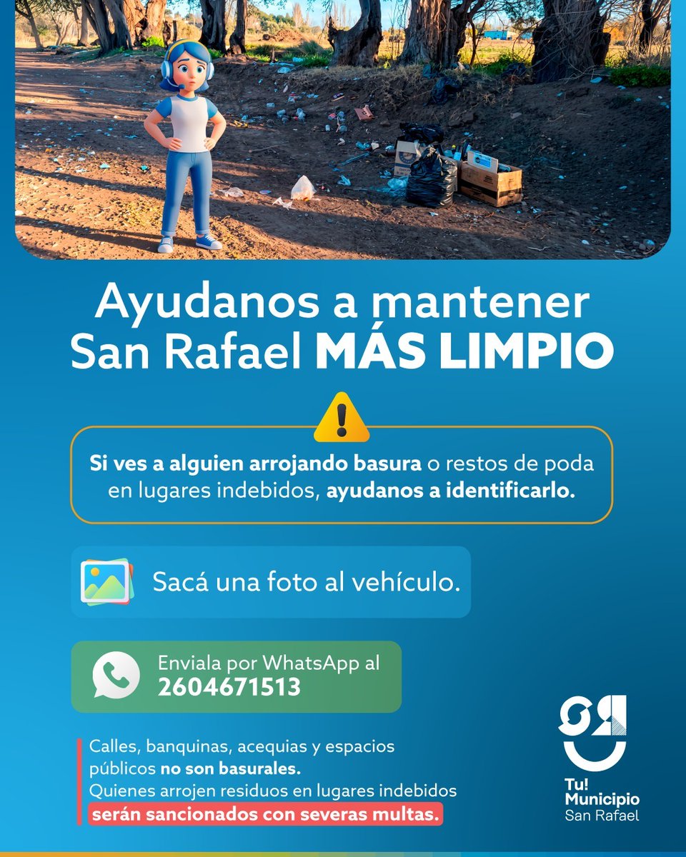 deloestedigital's tweet photo. El municipio habilita una línea especial para denunciar y poder aplicar sanciones a quienes ensucian la vía pública
https://t.co/cWAW4yvxe2
#Basura https://t.co/Mjf9K306iP