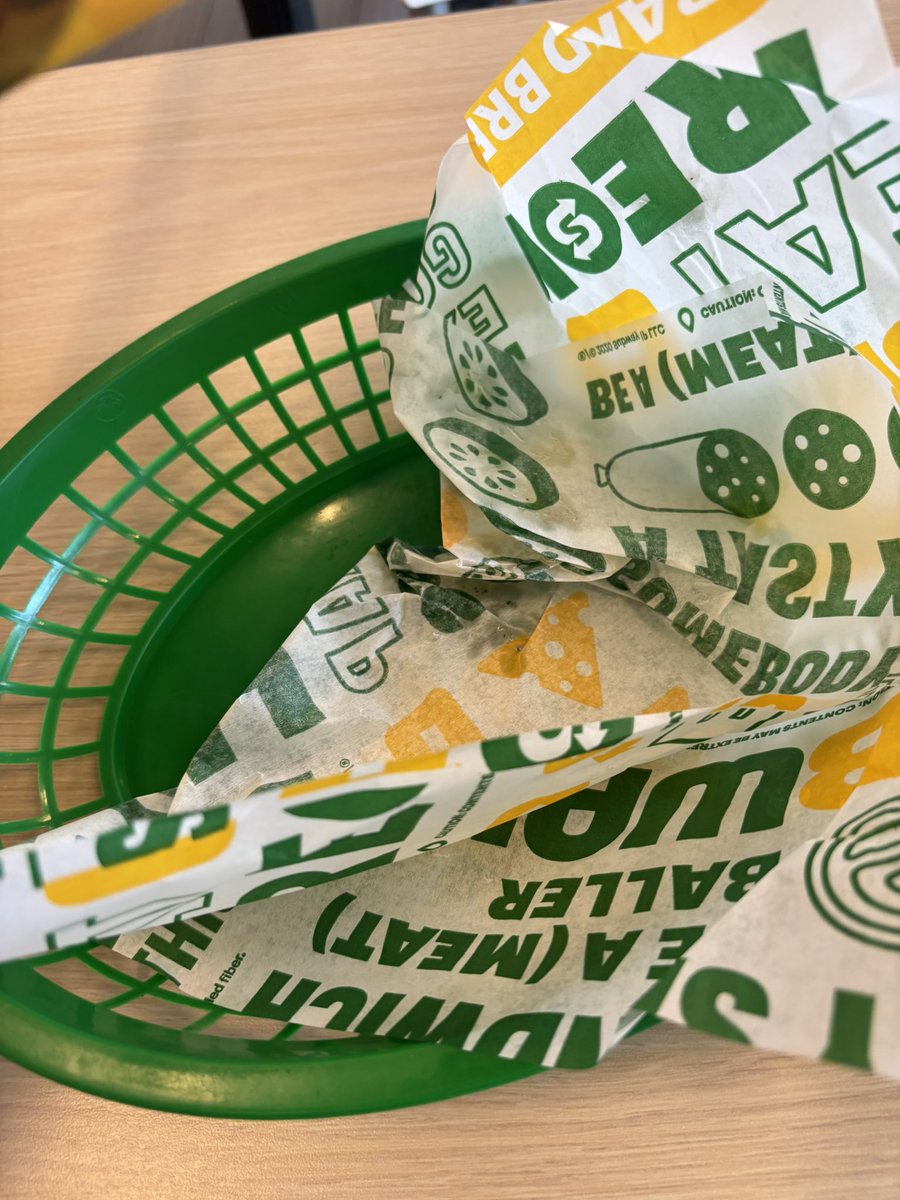 turntechfaghead's tweet photo. @GolgothasTTT It’s gone. It’s all gone. I can’t live a day without Subway Flatbread Spinach Sandwich. https://t.co/BMG6i7KojQ